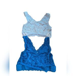 🛍️Lot of 2 Lace Wrap Up Bras Size Small